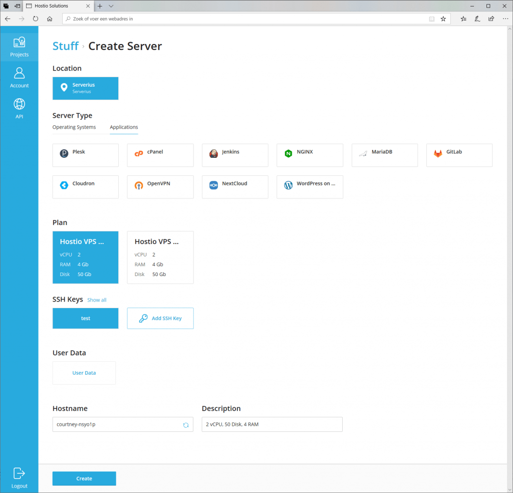 Solusio Create Server